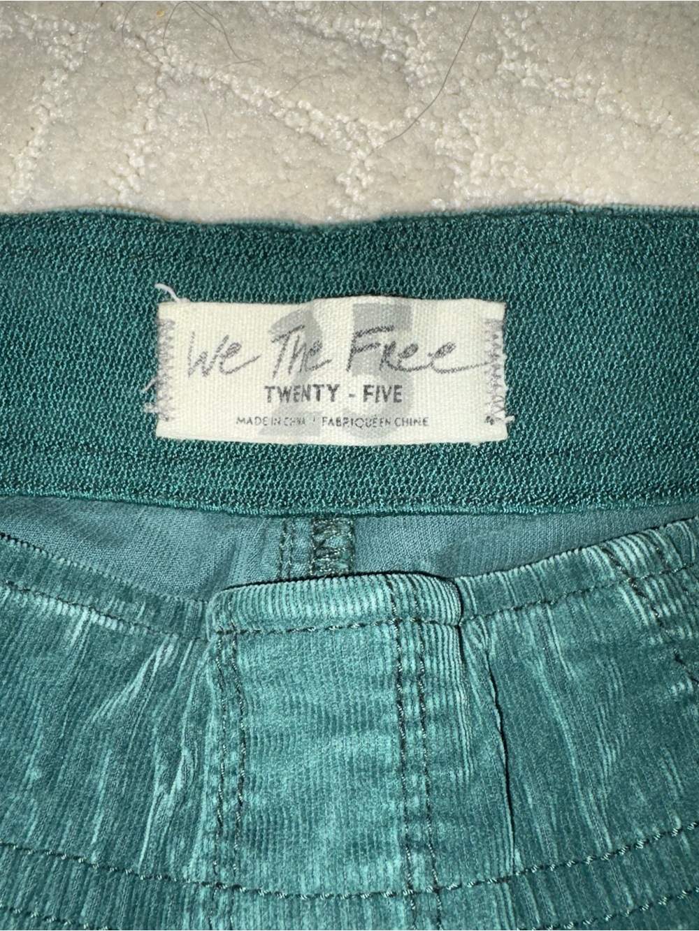 Free people Women’s Flared Corduroy Jeans in Teal - Picture 3 of 3